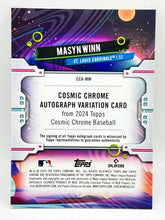 Load image into Gallery viewer, 2024 Topps Chrome Cosmic Masyn Winn RC Auto Green Sparkle /75 #CCA-MW Cardinals
