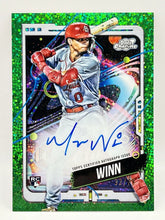 Load image into Gallery viewer, 2024 Topps Chrome Cosmic Masyn Winn RC Auto Green Sparkle /75 #CCA-MW Cardinals
