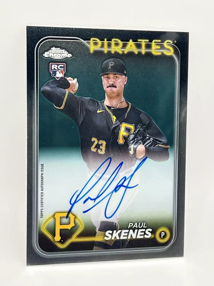 2024 Topps Chrome Paul Skenes RC Auto Refractor #RA-PS Pirates