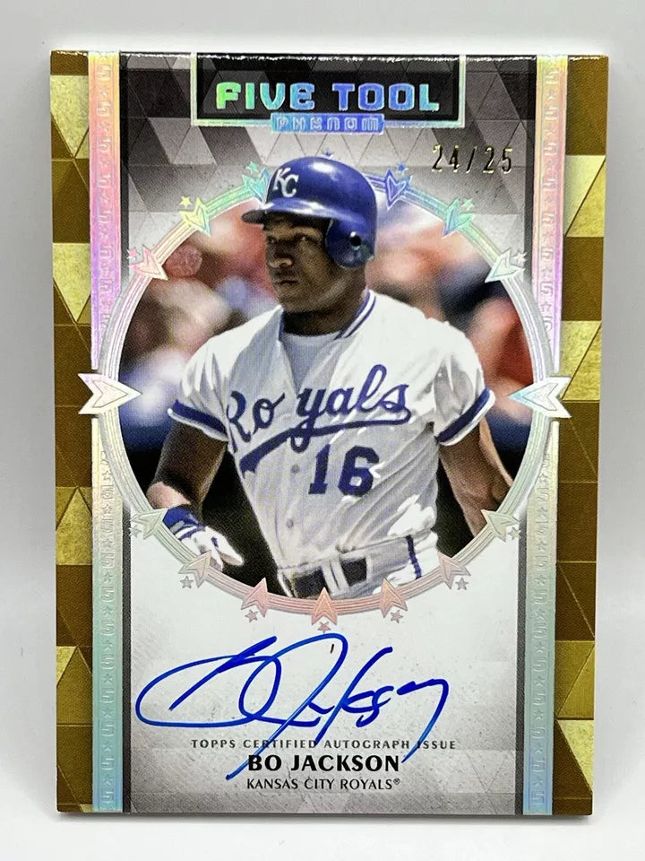 2024 Topps Five Tool Bo Jackson Auto /25 # FTP-BJ Royals