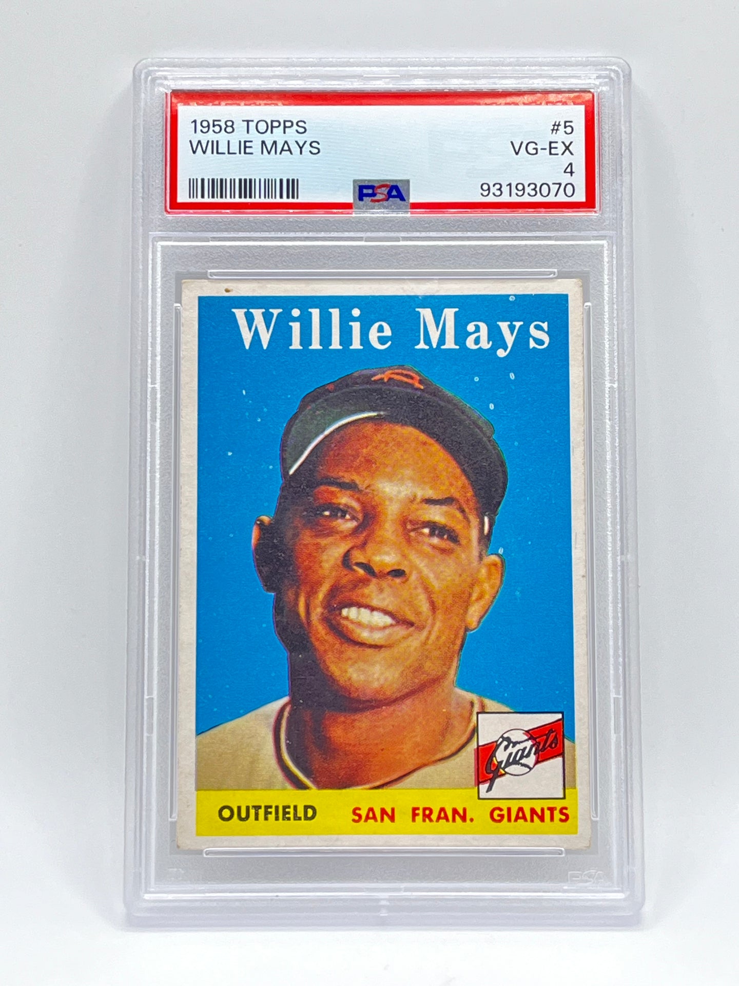 1958 Topps Willie Mays #5